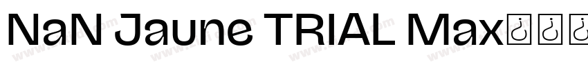 NaN Jaune TRIAL Max字体转换